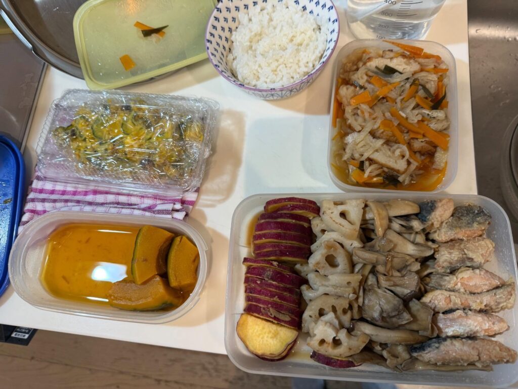 栄養バランスを考えた料理がぎっしり（＠maki0926さんより提供）