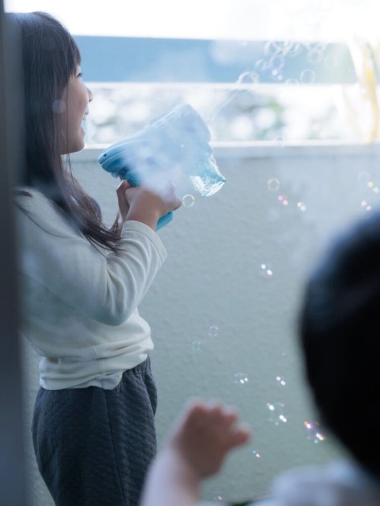 【実際の写真】泣いた直後の娘さん