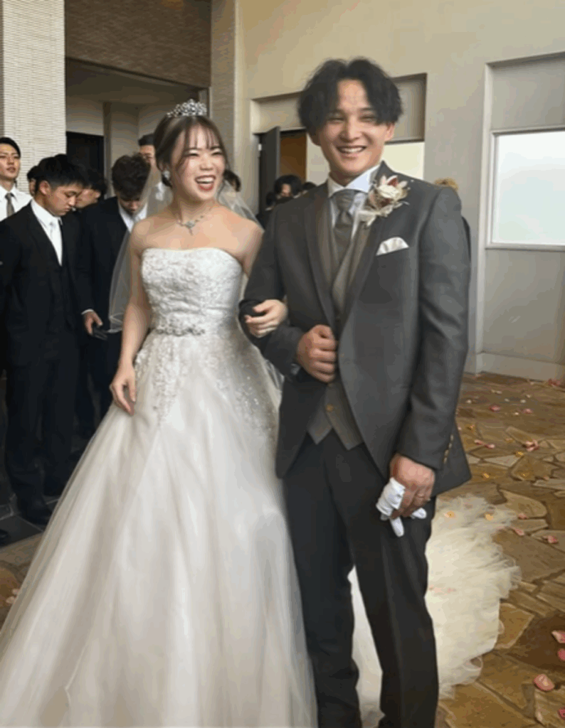 結婚式の様子（@sni1110さんの投稿より）