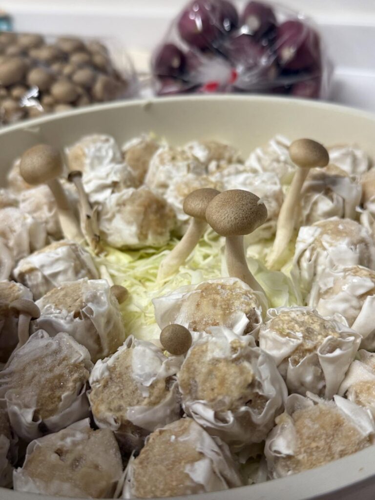 娘さんが並べたきのこ③（＠suzu_hana_yuuさんより提供）