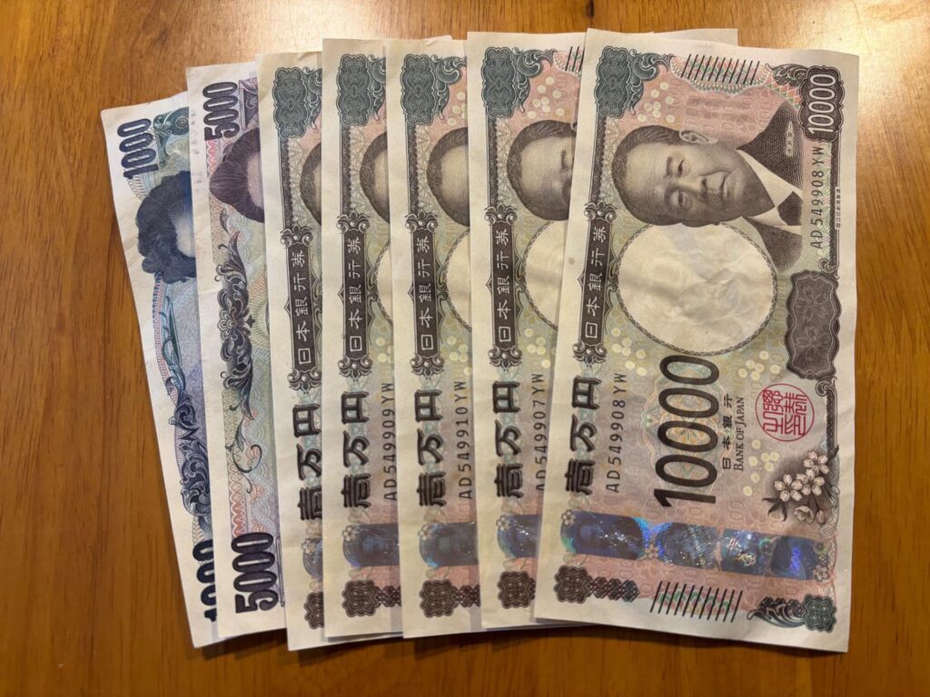 乾かしたお札（＠sorichanno_gakushu_supportさんより提供）