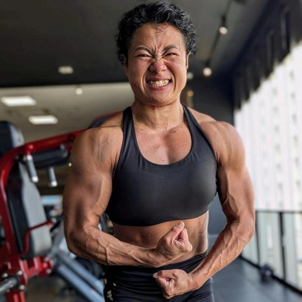 今ではバキバキのマッチョに（@kewpie_______さんより提供）