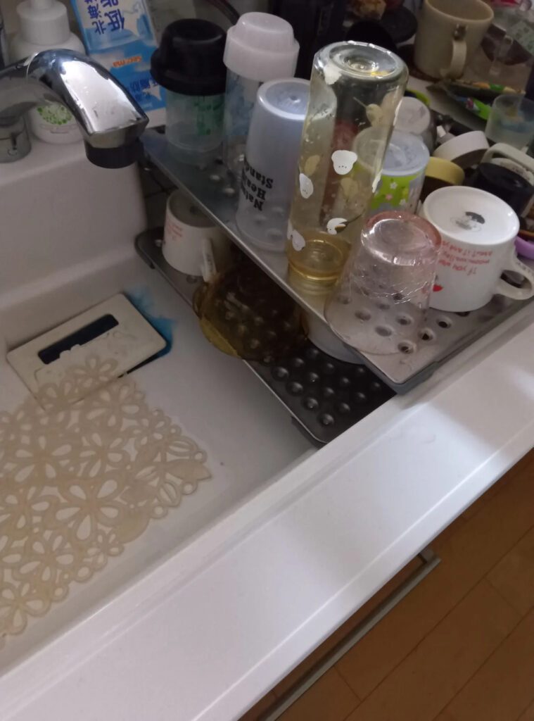 流し台を見ると…（@menotan.noitan1さんより提供）