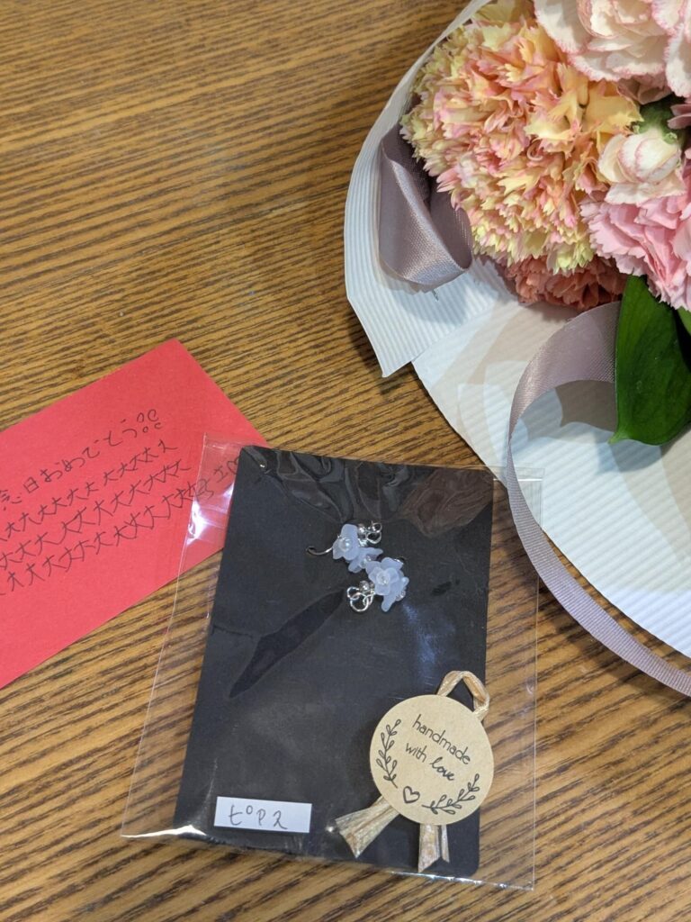 娘さんからの贈り物（＠aco_nicoaimamaさんより提供）