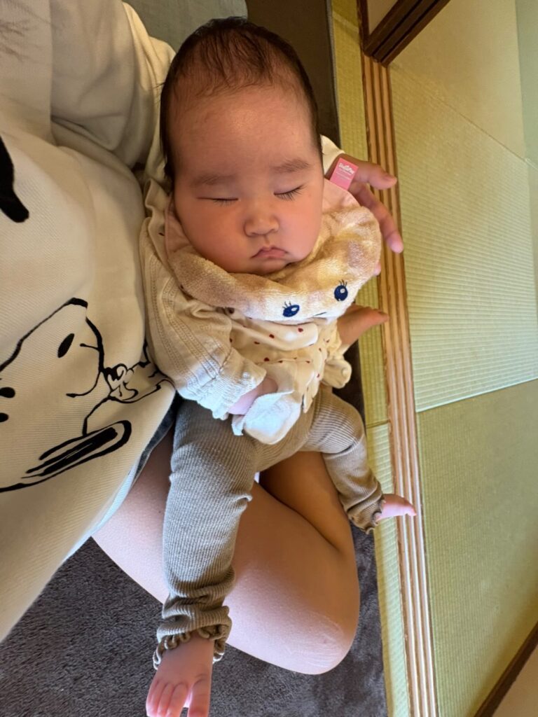 抱っこする姪っ子ちゃん（＠kiyoka_2917さんより提供）