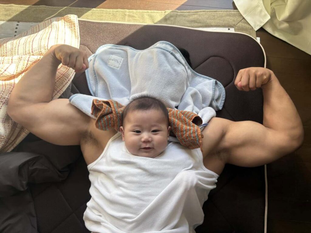 撮影日はご機嫌だった息子さん（@hmkh_8wareさんより提供）