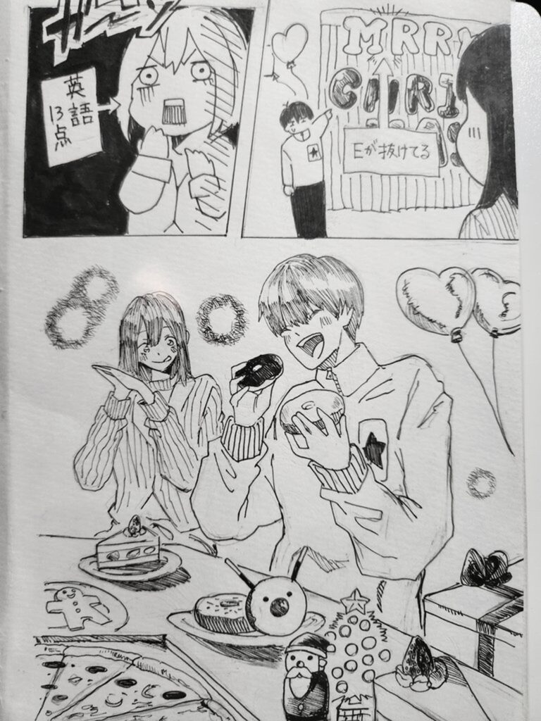 初めてのクリスマス（＠hiyokokun_1018さんより提供）