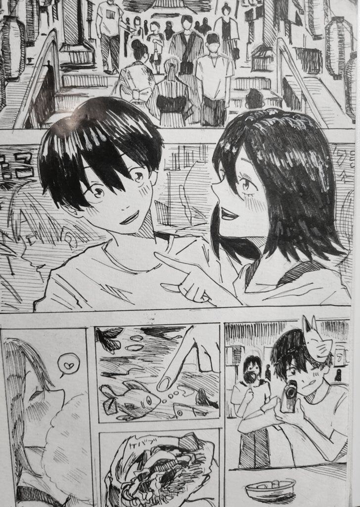 2人で行った夏祭り（＠hiyokokun_1018さんより提供）