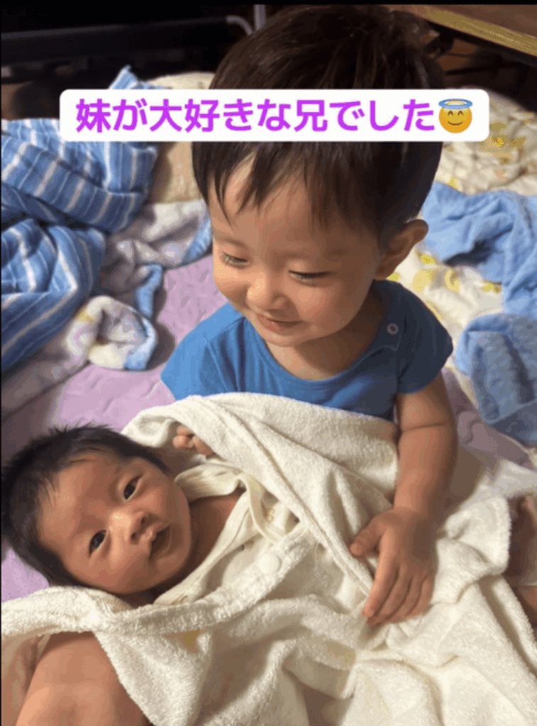 仲良し兄妹かわいい！（@kouki_log0724の投稿より）