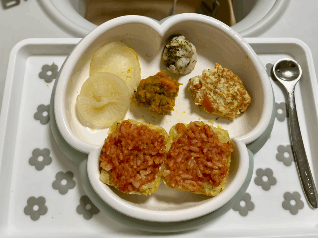 お手製のご飯（@mika_baby_1114さんより提供）