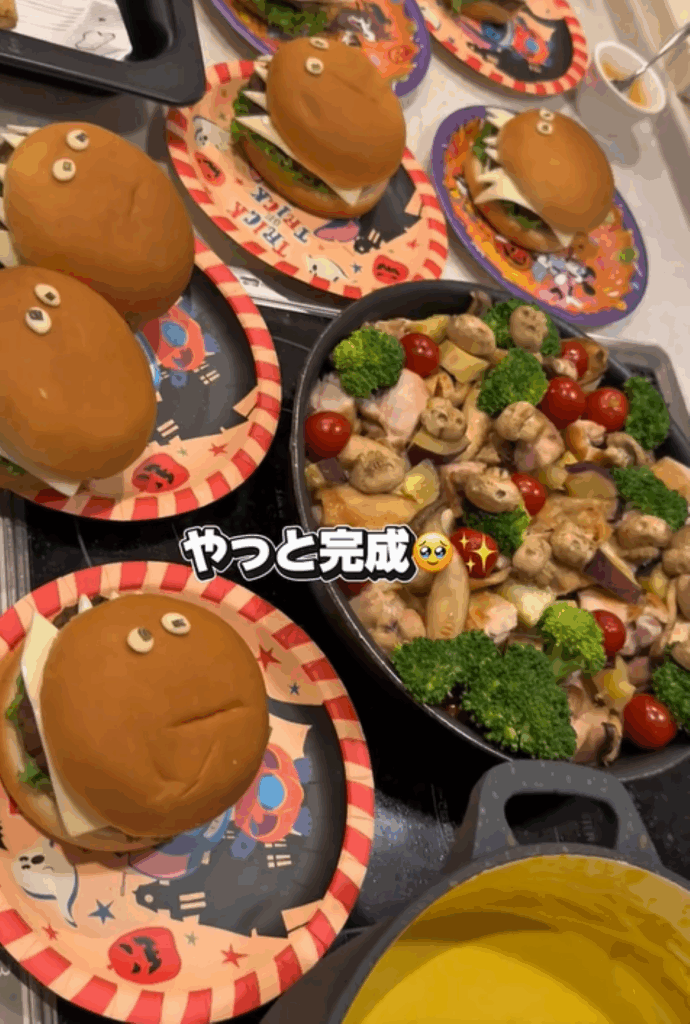 手作りハロウィンご飯（＠5nintoshigomamaさんより提供）