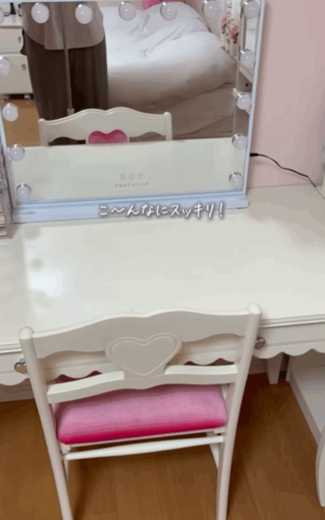 片付け後の机（＠yuppi_ouchiさんより提供）