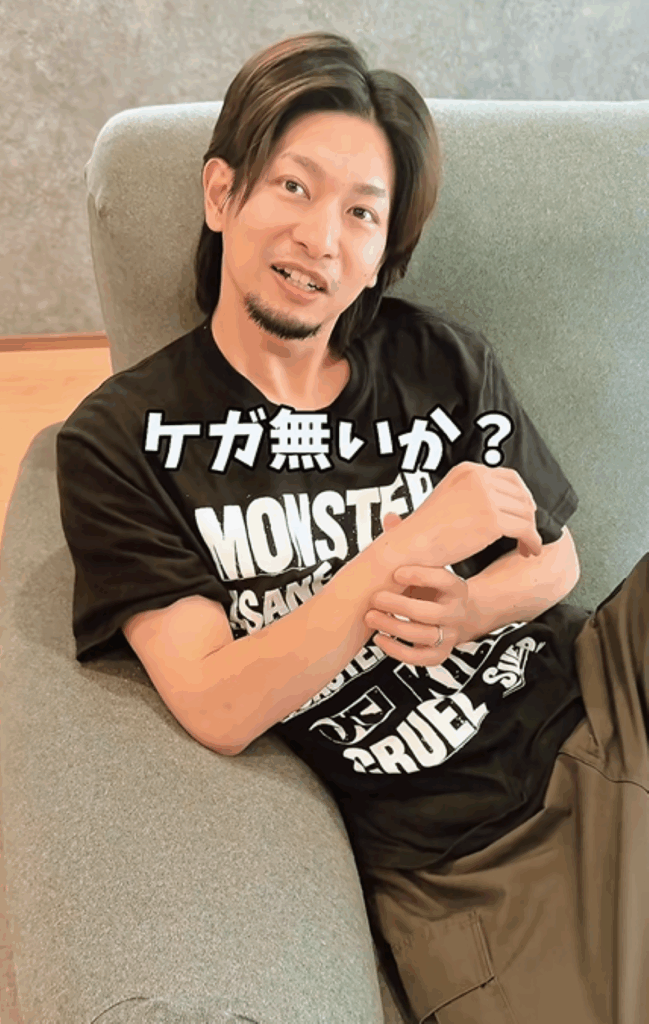 心配する旦那さん（＠takeuma_familyさんより提供）