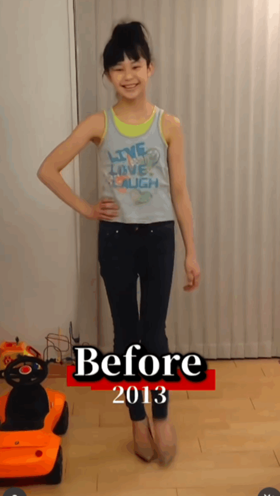 12歳でウォーキングレッスンをスタート（＠miyuonoderaaさんより提供）