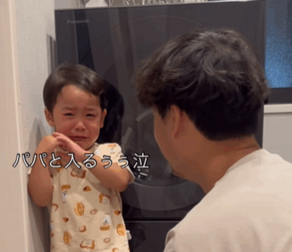 パパと入りたい息子さん（@rikkun_224さんより提供）