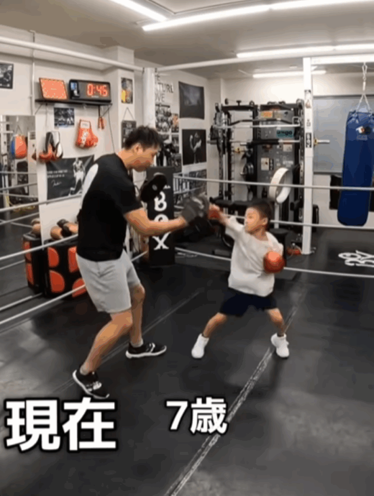 7歳現在の息子さん（＠personal_boxing_studio_boxさんより提供）