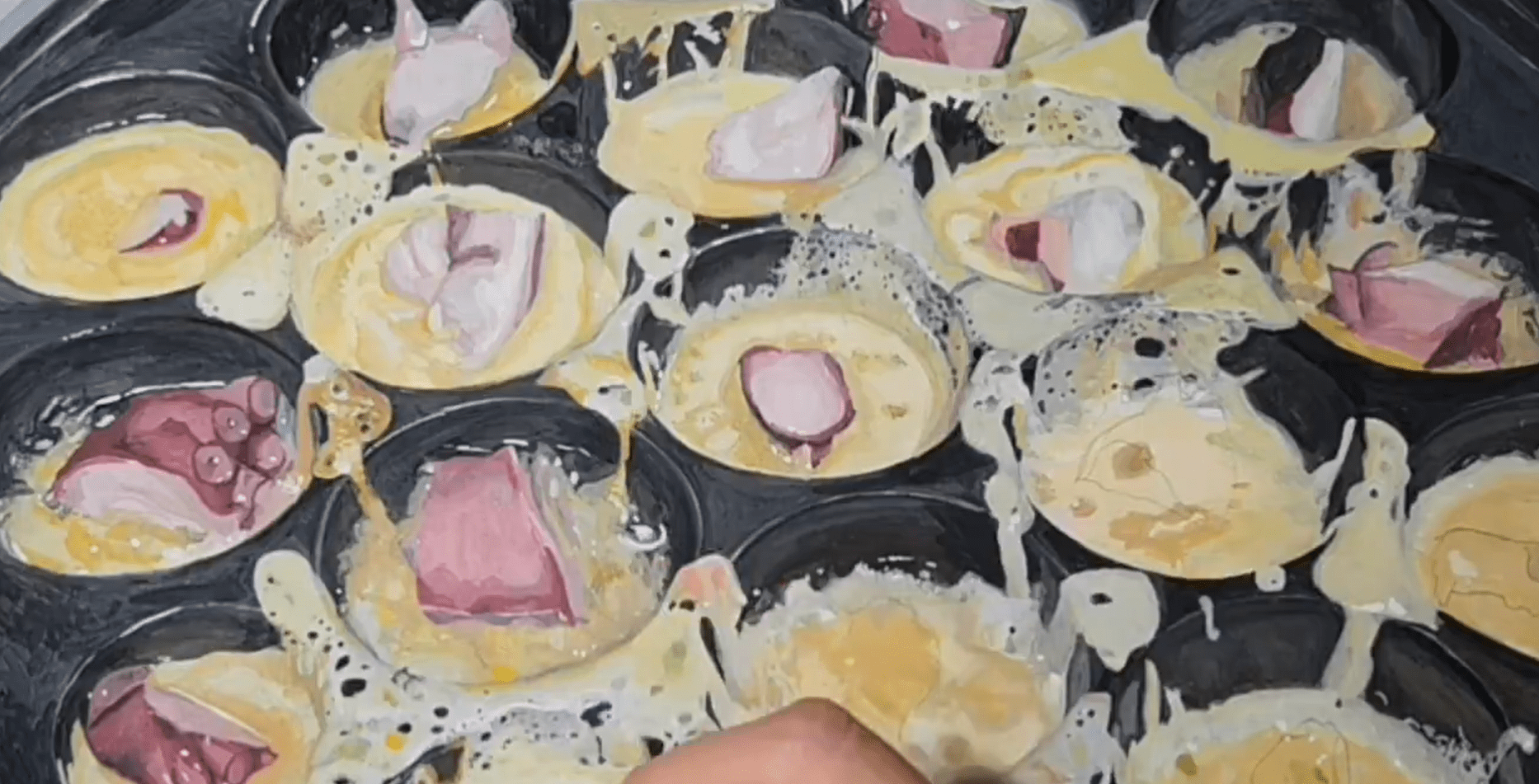 たこ焼きを焼く光景に違和感。→よく見ると…”違和感の正体”に607万回表示「ただただ凄い」「ビビり散らかした」「美味しそうw」