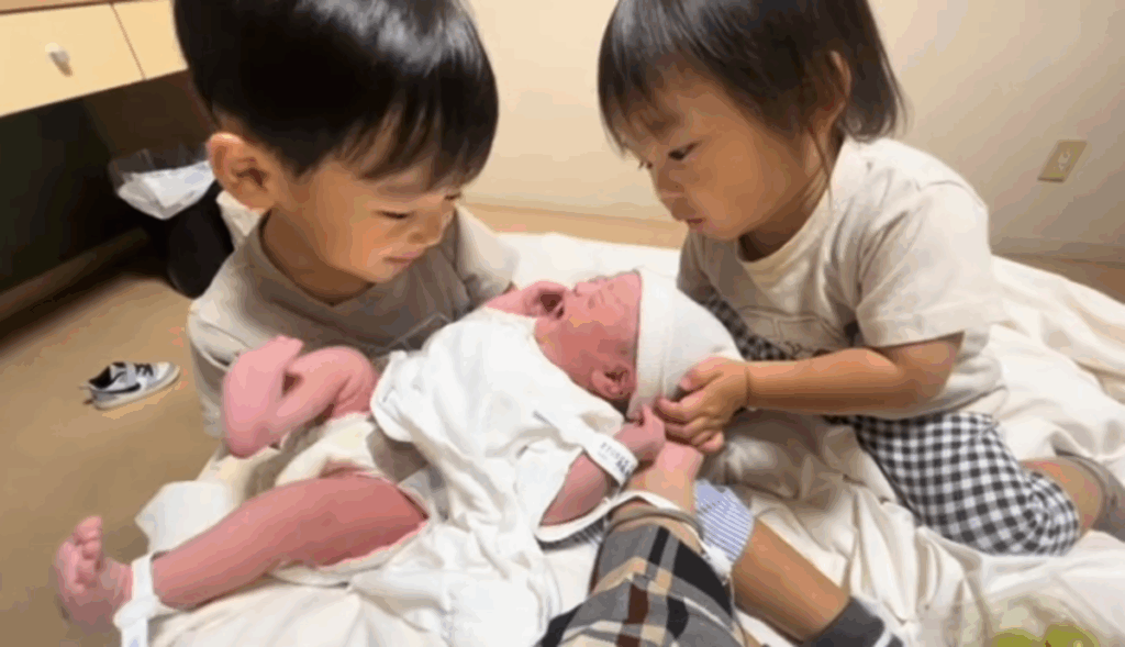 妹ちゃんの取り合いに（@kanaruirinさんより提供）