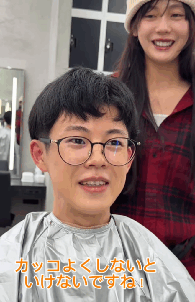 【実際の写真】ヘアメイク後の姿