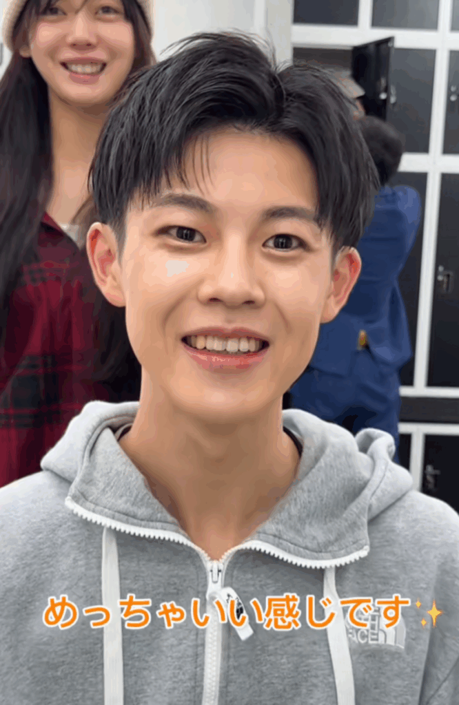 爽やかなイケメンに！（@lipps_hiramikaさんより提供）