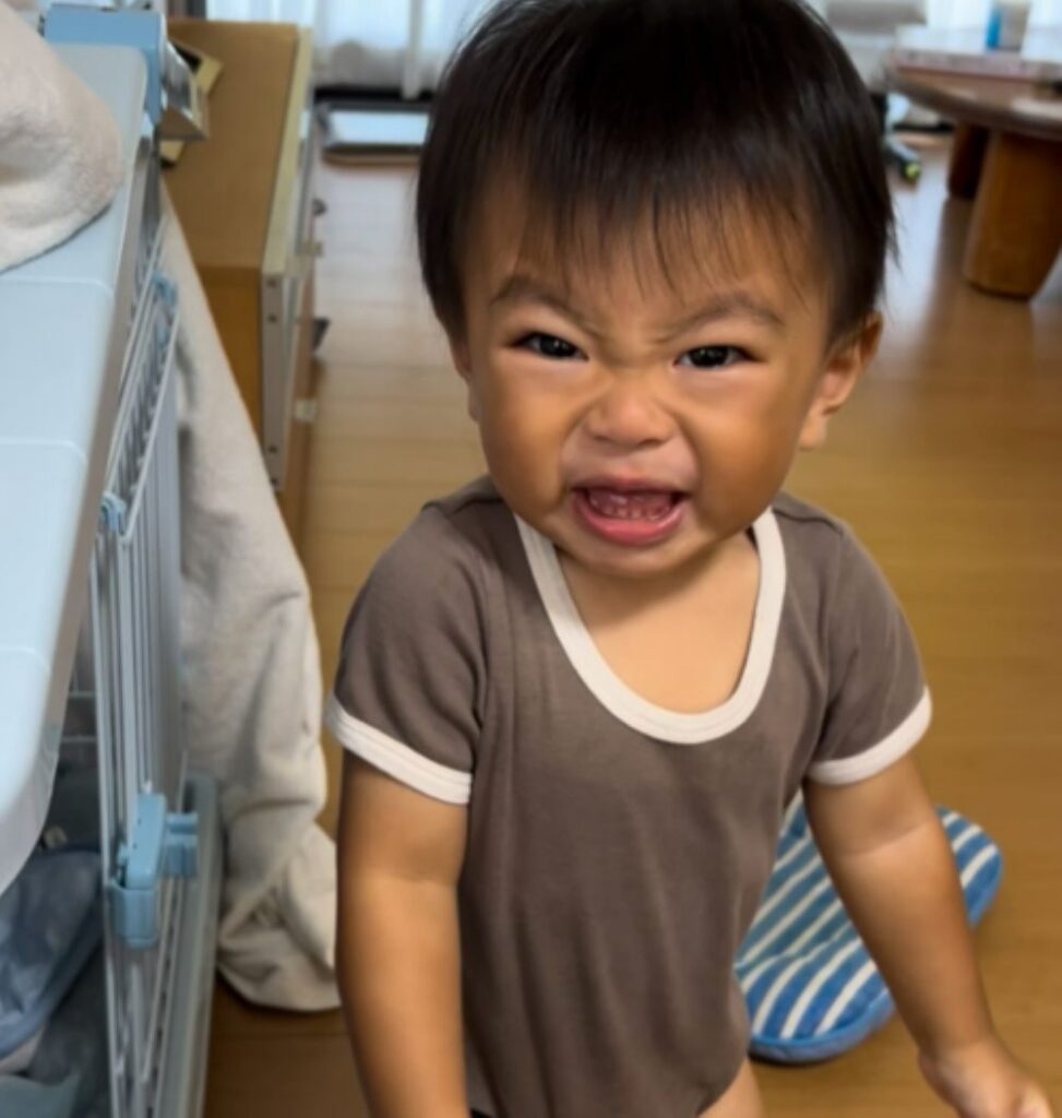 すっぱかった様子（＠baby_dream0606さんより提供）