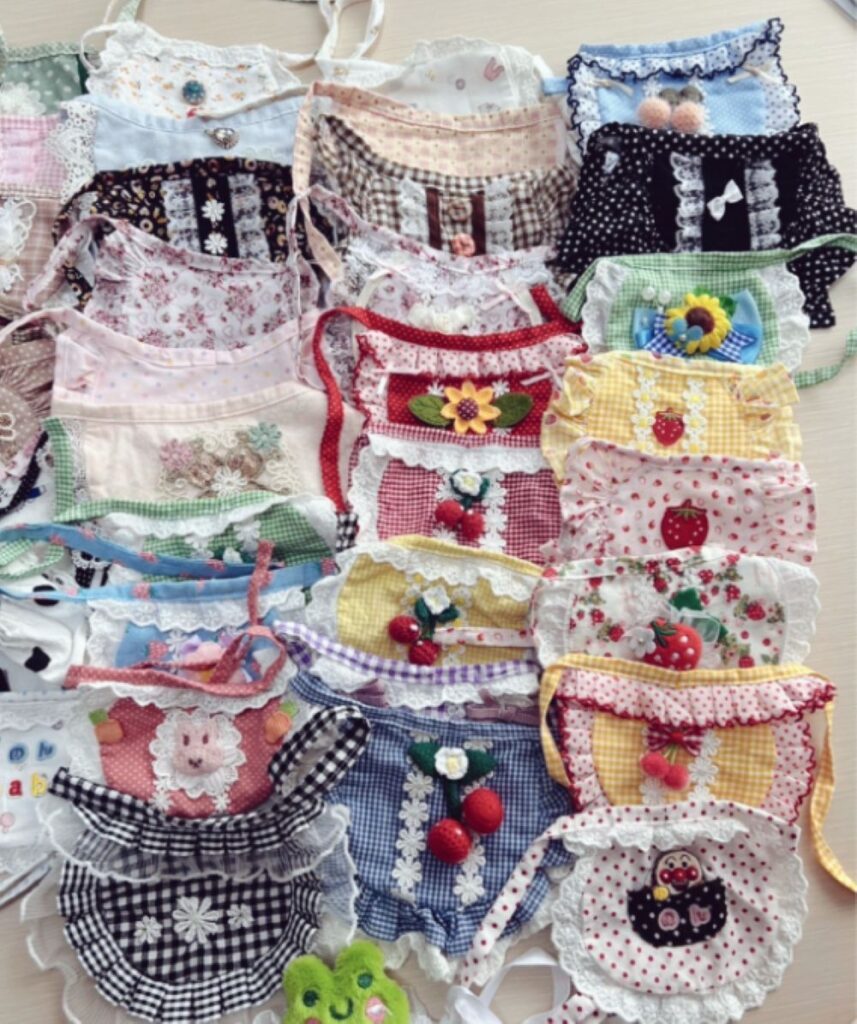 愛犬のんちゃんに作ったスタイ①（＠satomi_0424さんより提供）