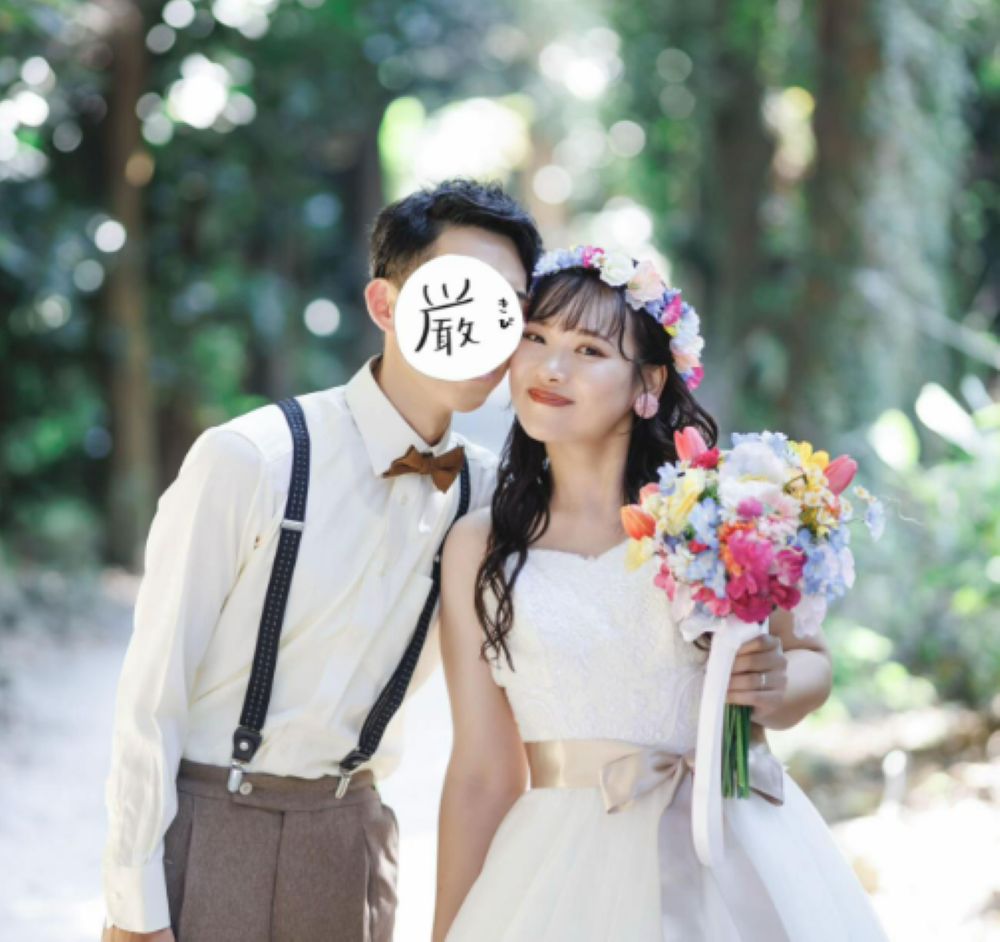 ダイエット後のウエディングフォト①（＠kyokanshufuさんより提供）