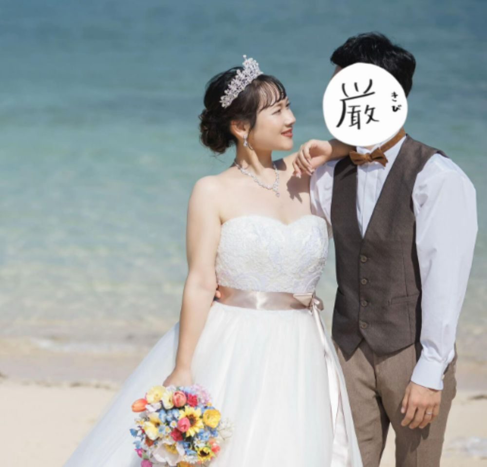 ダイエット後のウエディングフォト④（＠kyokanshufuさんより提供）