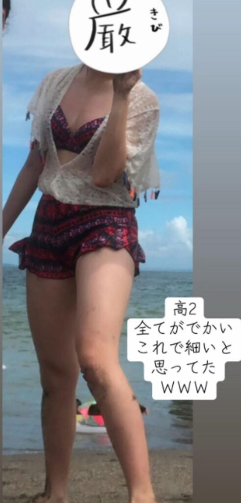 高校2年生の頃（＠buubuuchannelさんより提供）