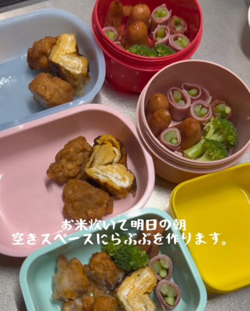 おかず作りが完了（＠khsa0806さんより提供）