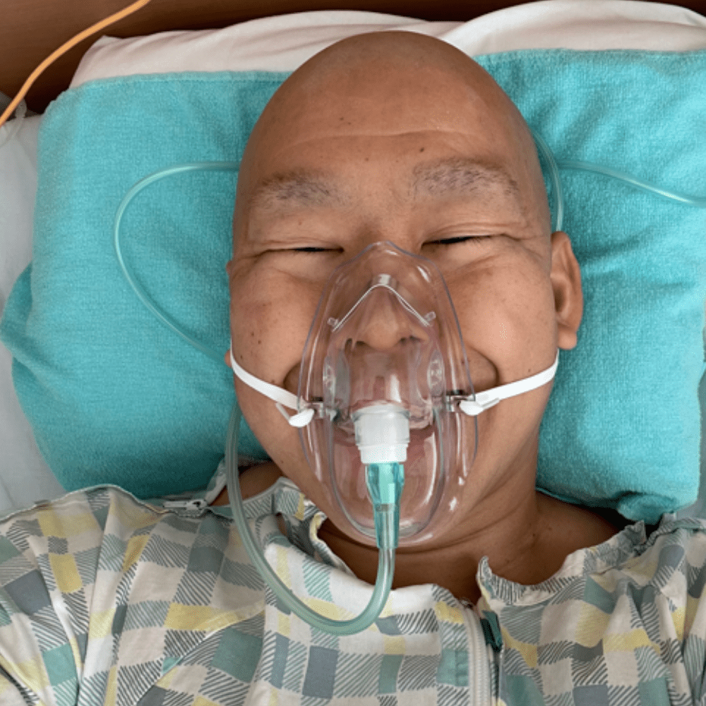 【実際の写真】違和感を覚えた、ひざの様子