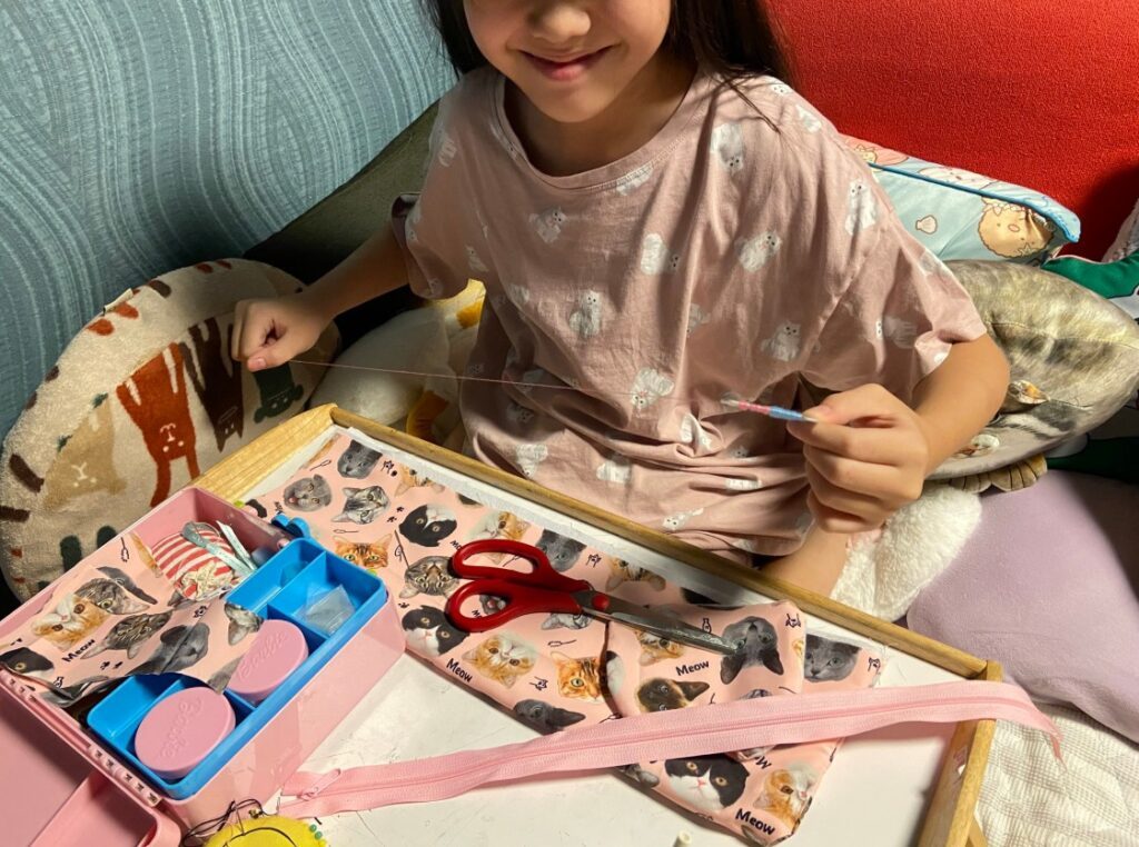 【実際の写真】42cmカットした後の娘さん