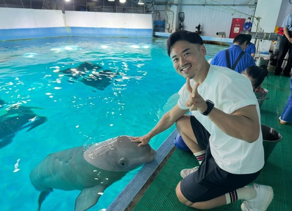 水族館で（＠rebound_traineeさんより提供）