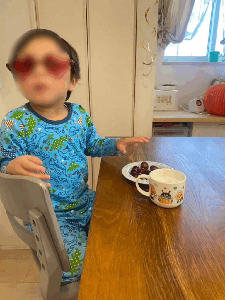 普段の息子さん②（＠miki.asnさんより提供）