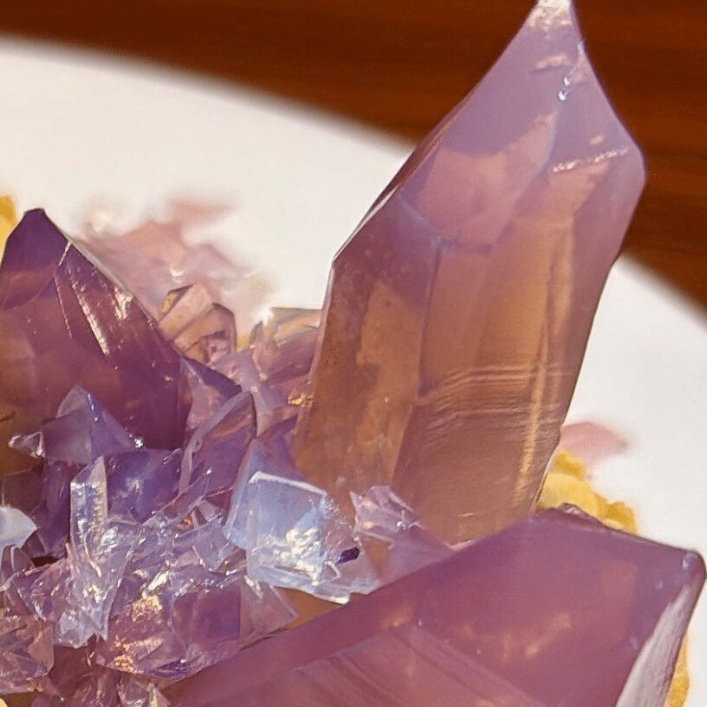 SNSに投稿された美しい鉱物に違和感。よく見ると…必ず騙されるまさかの正体に「クオリティ高」「本物じゃないの!?」「作り方知りたい」