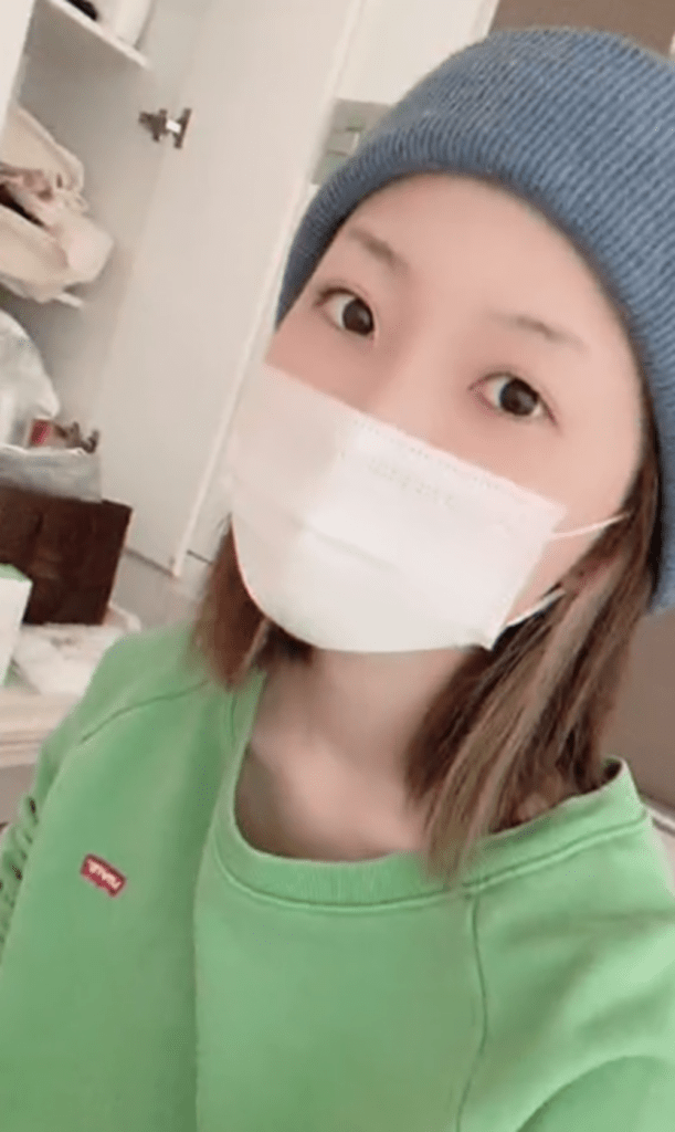 入院中（@kananan_95さんから提供）