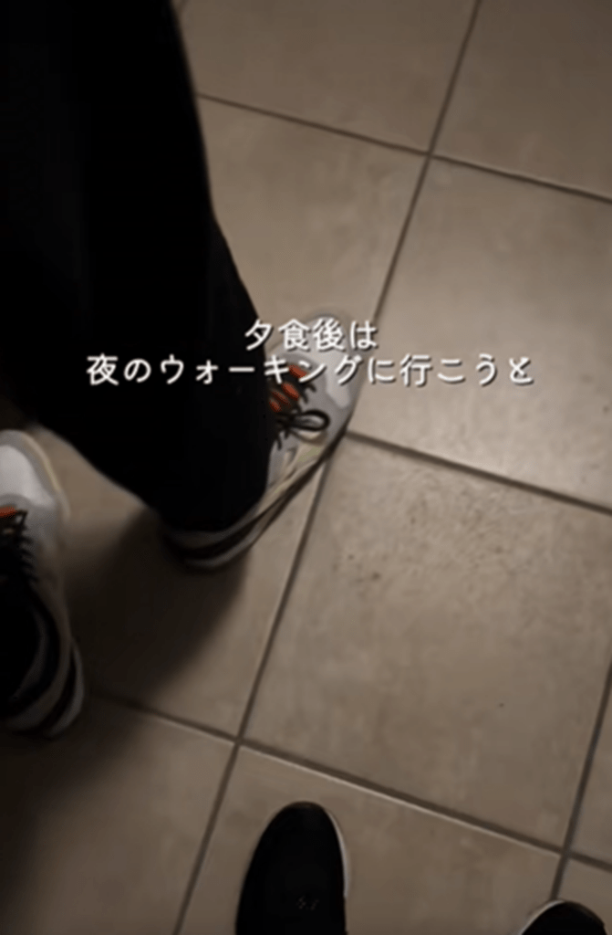 夜のウォーキングに（@iro_baby_mamaさんより提供）