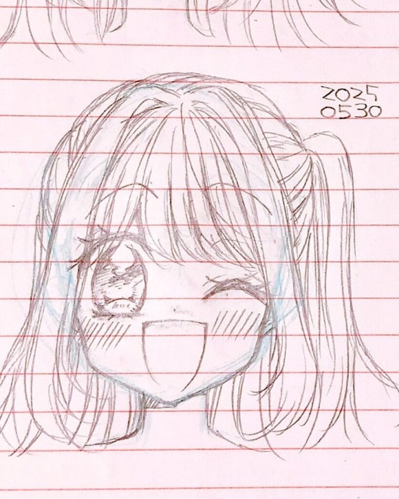 2025年に描いた絵（＠oguasuさんより提供）