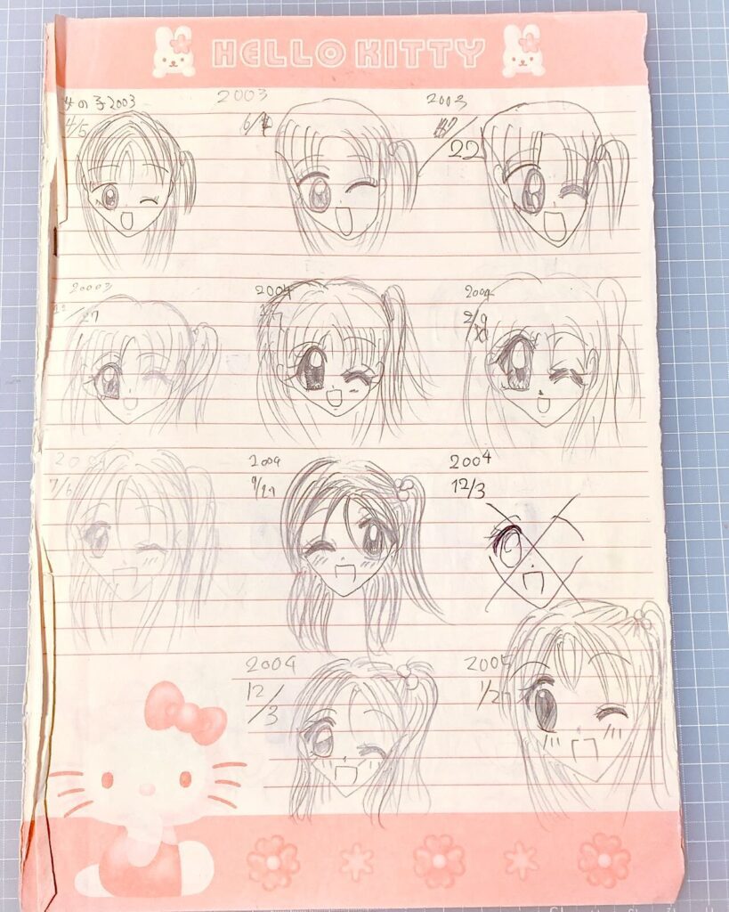 2003年から2005年の絵（＠oguasuさんより提供）