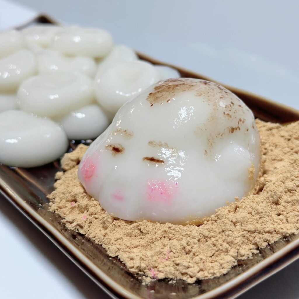 パパさん作のお月見団子（＠chanpii_o0さんより提供）