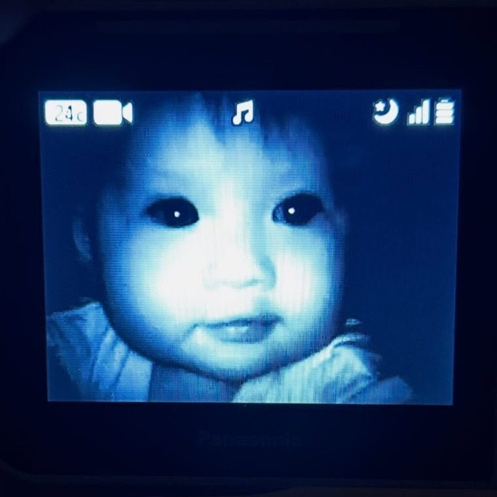 モニターに映っていたのは（@aomama.32さんより提供）