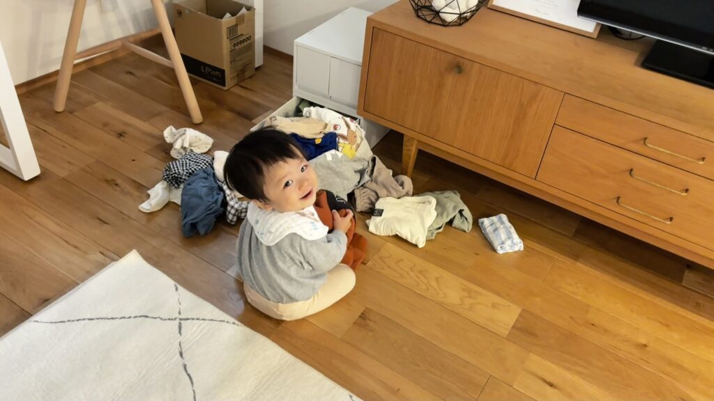 イタズラが見つかった息子さん（＠_____ihana.mamaさんより提供）