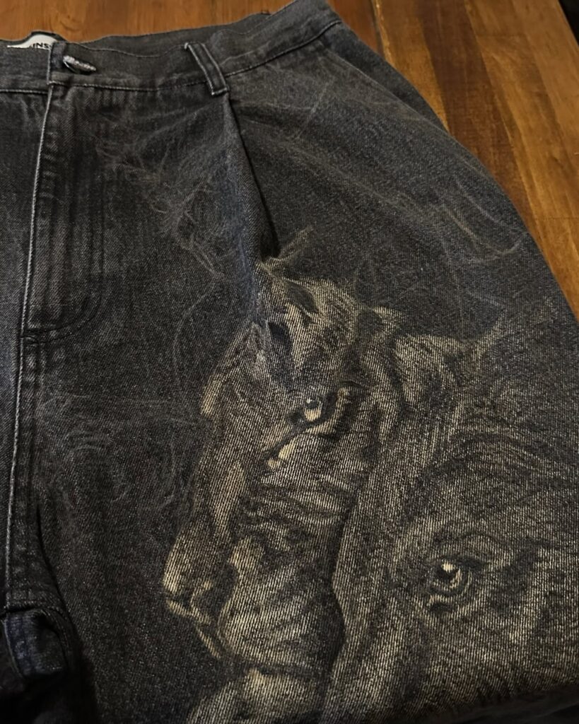 【実際の写真】完成したデニム（全体）