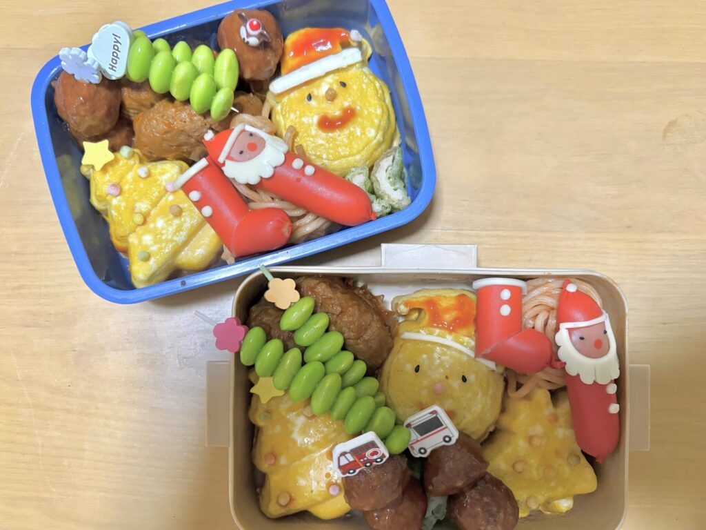 パパさんが作ったキャラ弁（＠hitsukanarii_gramさんより提供）