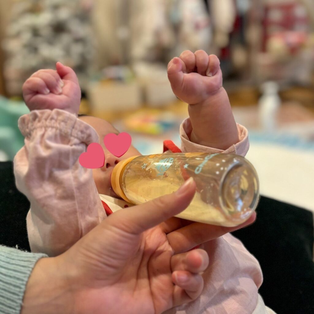 【実際の写真】ママさんの体勢