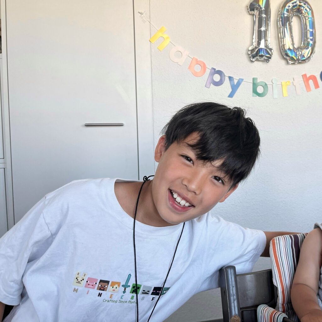 現在の息子さん②（@sankakuswissさんより提供）