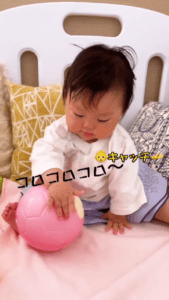 【実際の写真】じいじが来た瞬間の様子