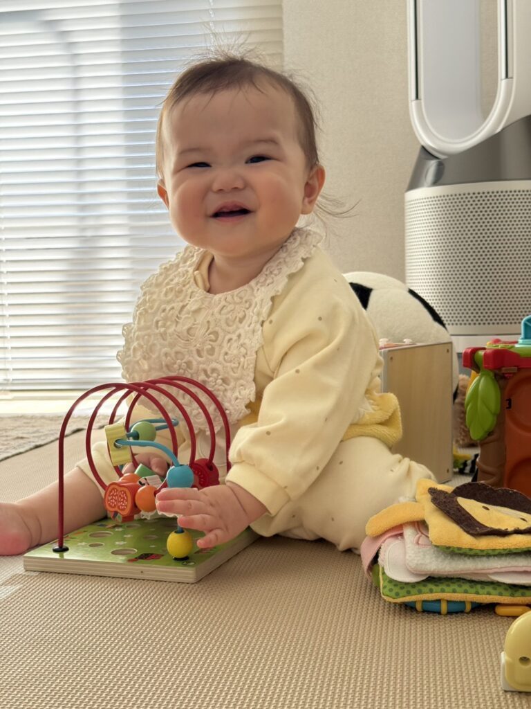 最近のお気に入りおもちゃで遊ぶ様子（＠sachanbo0212さんより提供）