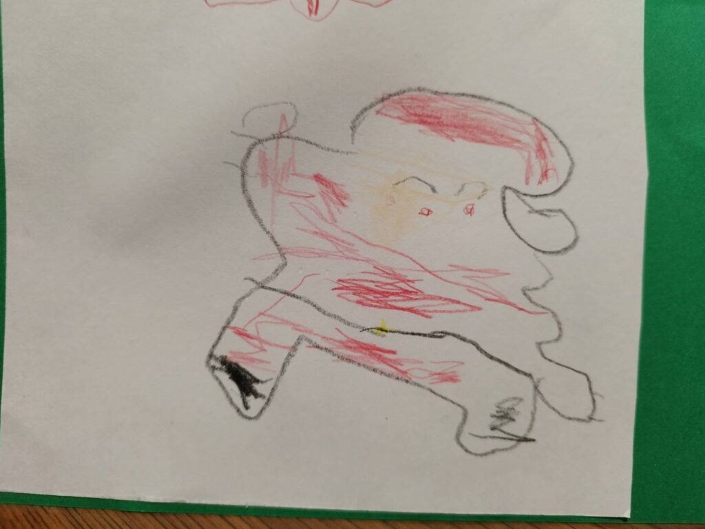 息子さんが描いた絵（＠dangomushi110dxさんより提供）