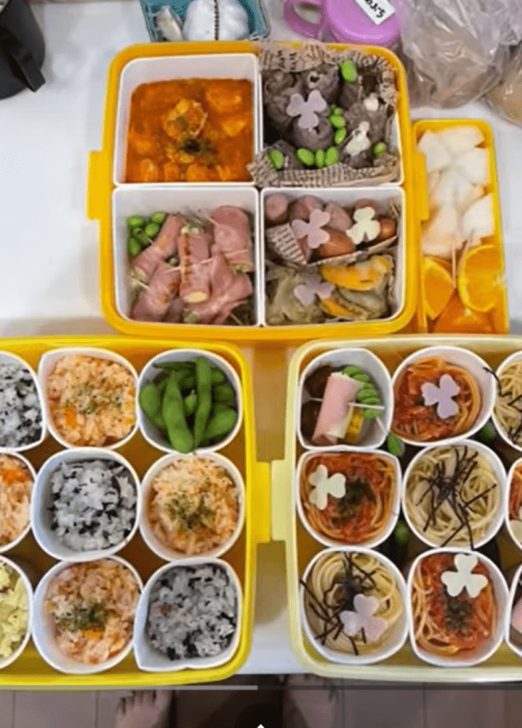 去年の運動会のお弁当（＠姫さまナイトさんより提供）